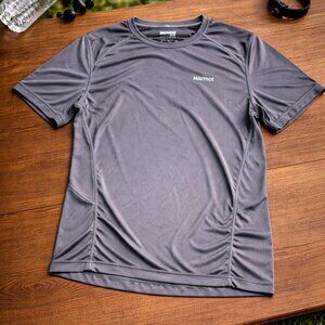 Marmot Men’s XL Performance Athletic Shirt Slate Gray Running Hiking Gym